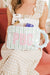 Clear Coated Extra Large Pouch with Applique