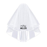 Custom Last Name Veil