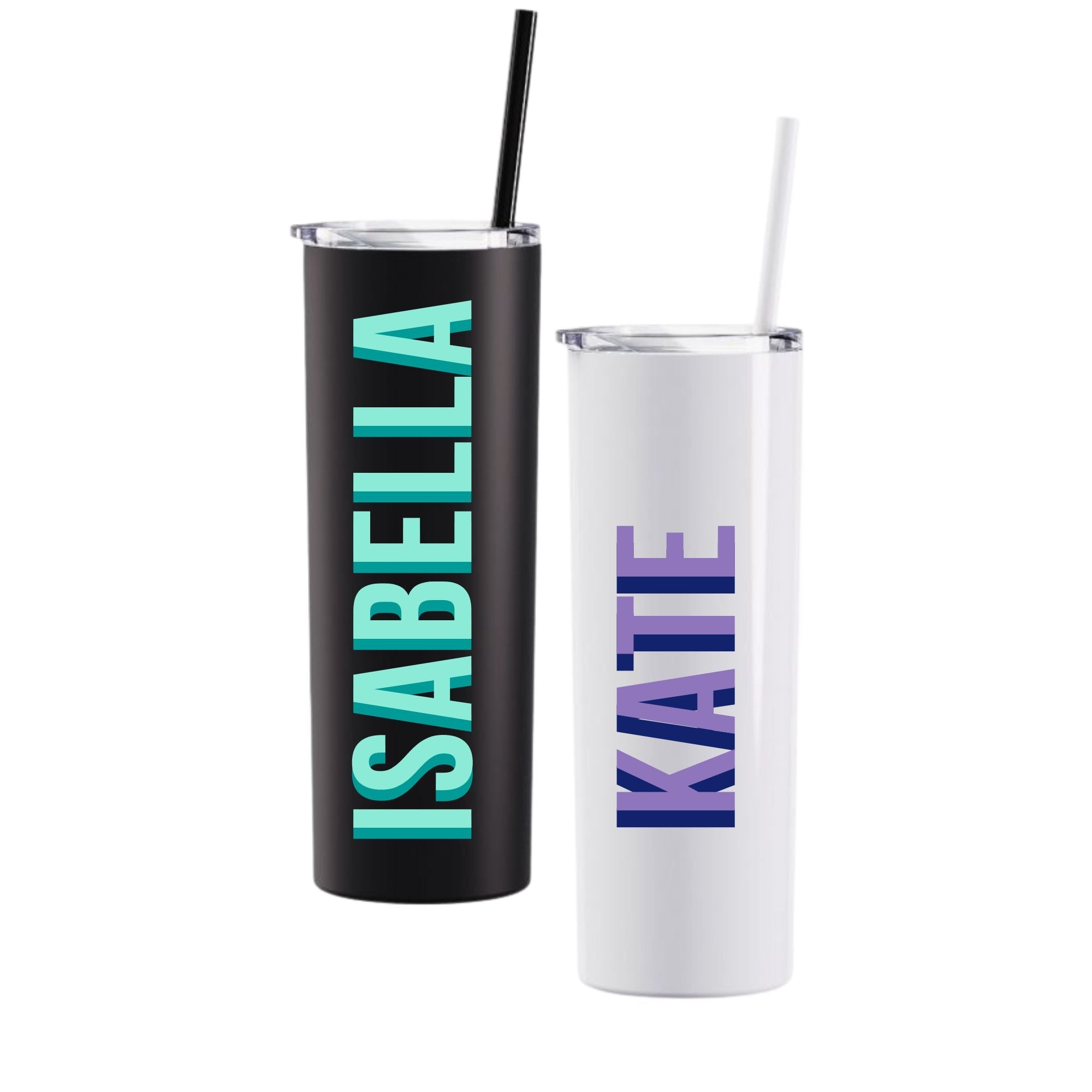 Custom Name 20 oz Tumbler - Sprinkled With Pink #bachelorette #custom #gifts