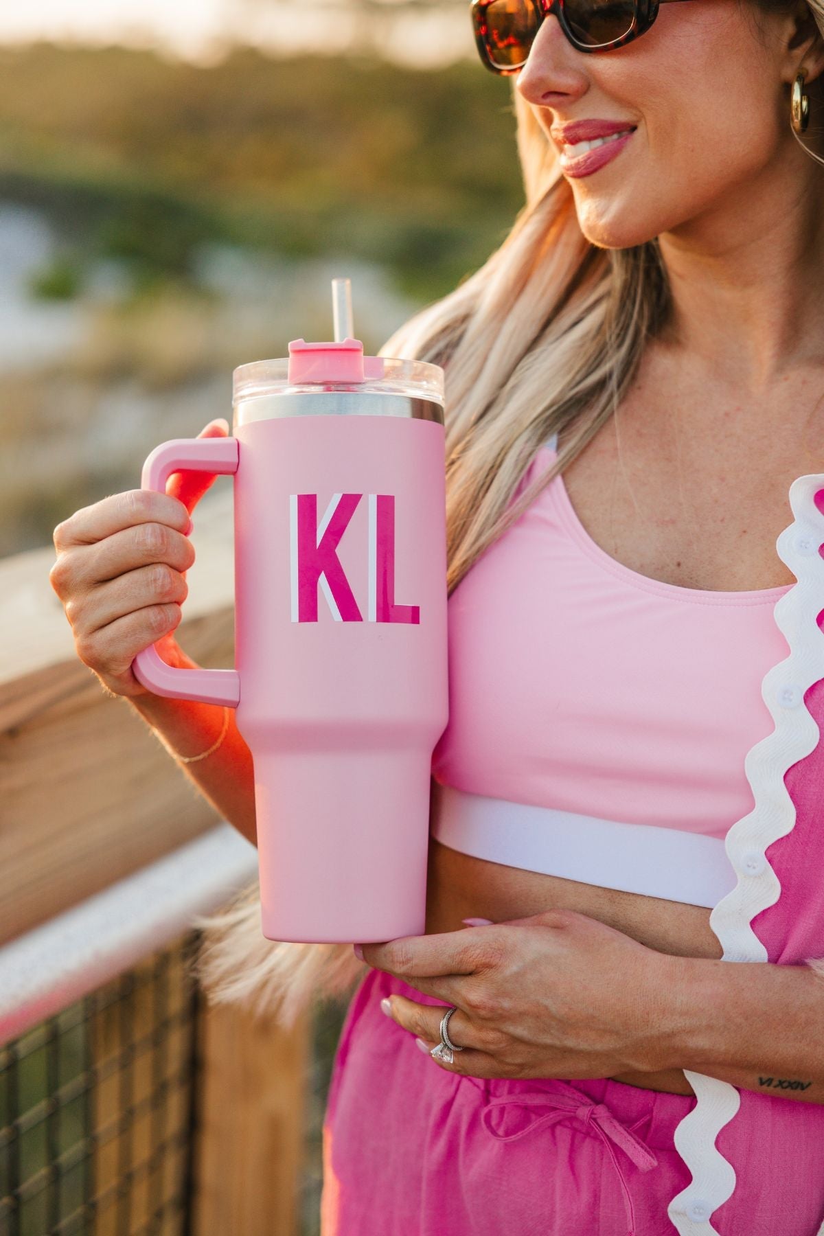 Shadow Monogram 40 oz Tumbler