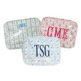 Embroidered Clear Coated Extra Large Pouch